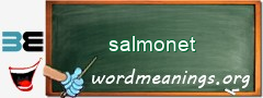 WordMeaning blackboard for salmonet
